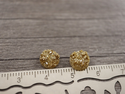 Kapussi rösöpinta, 8mm, shamppanja/kulta, 1kpl