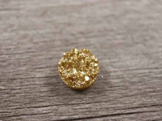 Kapussi rösöpinta, 10mm, shamppanja/kulta, 1kpl