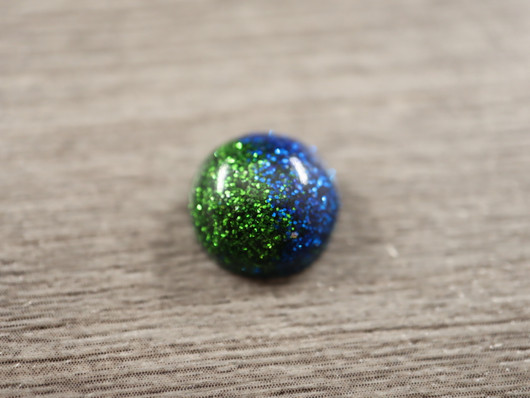 Kapussi loiste, 12mm, vihreä/sininen, 1kpl
