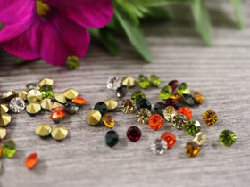 Strassit lasi , 3mm, mixsetti, 50kpl