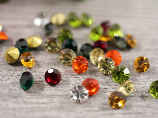Strassit lasi , 3mm, mixsetti, 50kpl