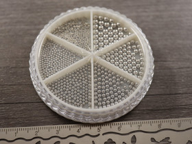 Metallihelmi rasia, erikoisia, kromi, 1kpl