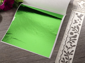 Lehtimetalli-arkki, 9x8cm, vihreä, 10arkkia