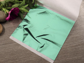 Lehtimetalli-arkki, 9x8cm, turkoosi, 10arkkia