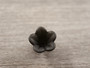 Akryylihelmi kukka, 10x14mm, musta, 10kpl