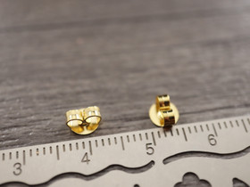Korvakorun tausta, 4.5x5.5mm, 18K/kulta/rst, 10kpl