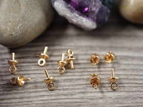 Tappi riipuspidike, 8x4x1mm, 18K/kulta, 10kpl