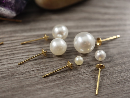 Korvakorutappi, 14x0.8mm, 24K/rst, 10paria