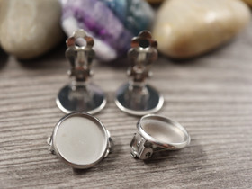 Korvakoruklipsi kapussille, 12mm, rst, 1pari