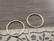 Linkki ympyrä, 20x1mm, umpi, 18K/vaaleakulta, 1kpl