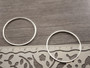 Linkki ympyrä, 30x1mm, umpi, 925/ kirkashopea, 1kpl