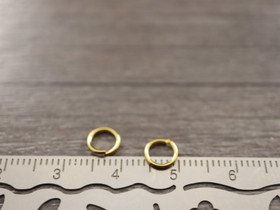 Välirengas, 6x0.8mm, avattava, 24K/kulta/rst, 10kpl