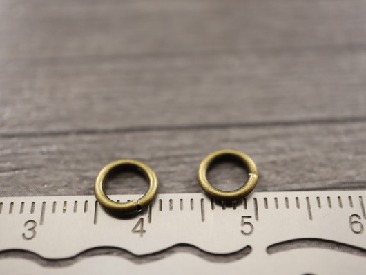 Välirengas, 6x1mm, avattava, pronssi, 100kpl