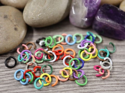 Välirengas, 6x1mm, avattava, mixsetti, 100kpl