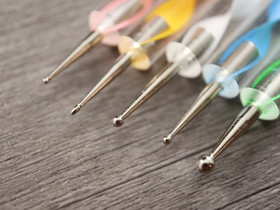 Muotoilutyökalut pallopää 4kpl, n.15cm, moniväri, 1kpl