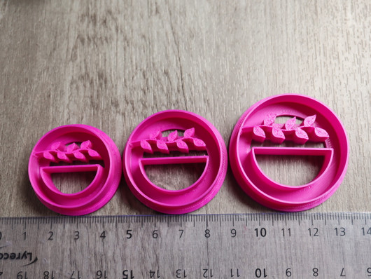 Muotti makrame lehti, 30mm/35mm/40mm, 1setti