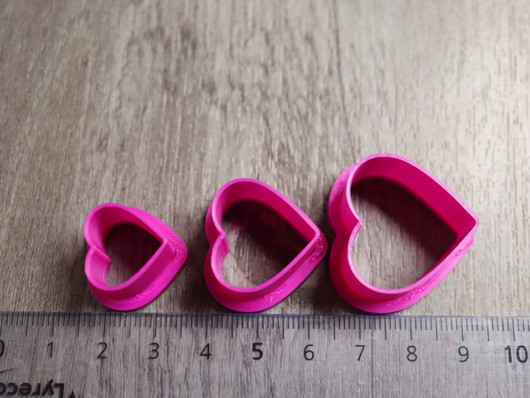 Muottisetti sydän, 15mm/20mm/25mm, 1setti