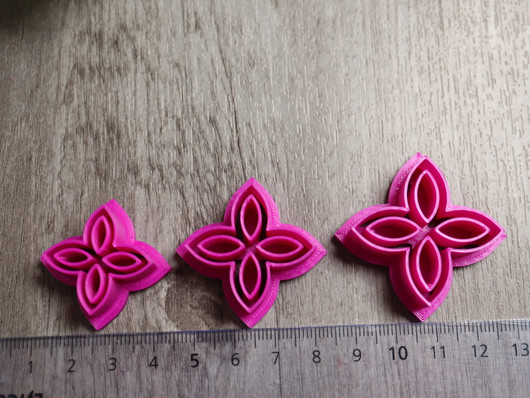 Muotti kukka, 25mm, 30mm, 35mm, 1kpl