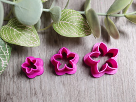 Muotti kukka, 10mm/15mm/20mm, 1setti