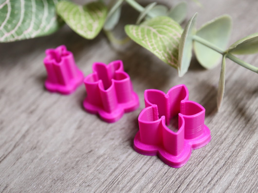 Muotti kukka, 10mm/15mm/20mm, 1setti