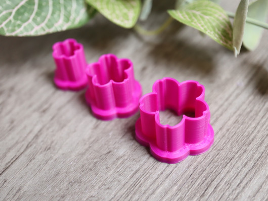 Muottisetti kukka, 10mm/15mm/20mm, 1setti