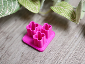 Muotti kukka, 8mm/9mm/10mm, 1kpl