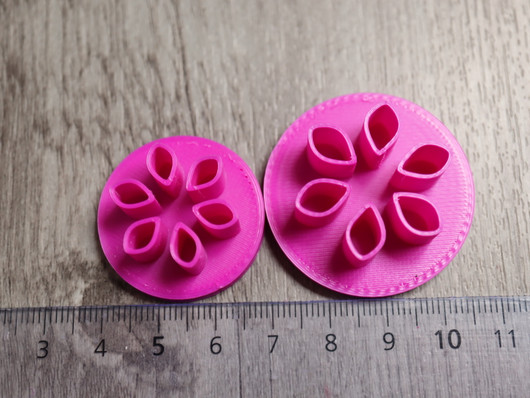 Muottisetti terälehti, 9mm/11mm, 1setti