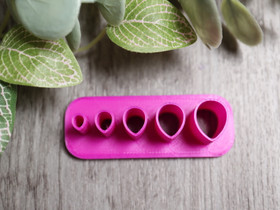 Muotti pisara, 5mm/7mm/9mm/11mm/13mm, 1kpl