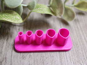 Muotti pisara, 5mm/7mm/9mm/11mm/13mm, 1kpl