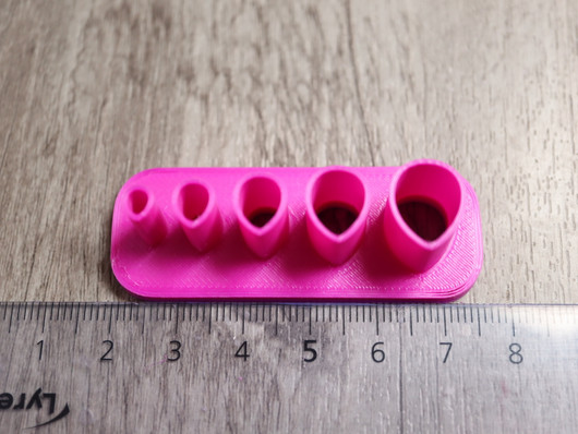 Muotti pisara, 5mm/7mm/9mm/11mm/13mm, 1kpl