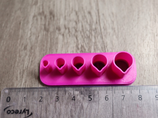 Muotti pisara, 5mm/7mm/9mm/11mm/13mm, 1kpl