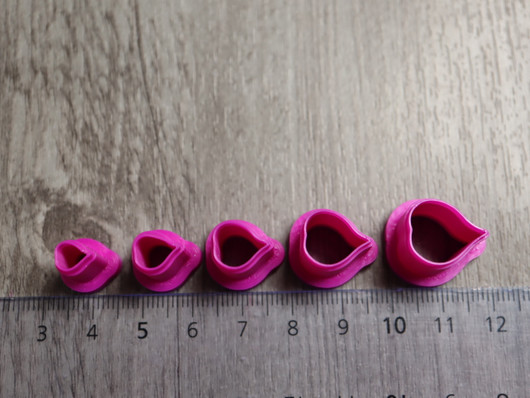 Muottisetti terälehti, 6mm/8mm/10mm/12mm/14mm, 1setti