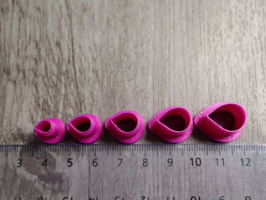 Muottisetti terälehti, 6mm/8mm/10mm/12mm/14mm, 1setti