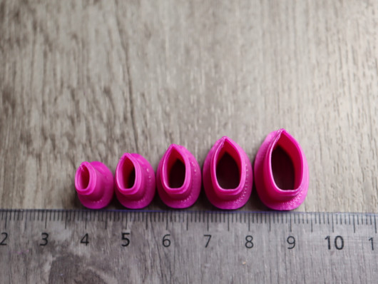 Muottisetti terälehti, 6mm/8mm/10mm/12mm/14mm, 1setti