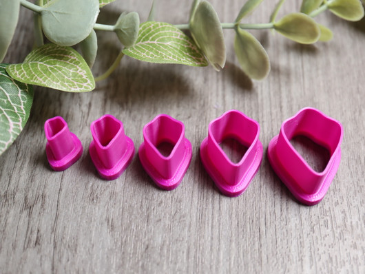 Muottisetti terälehti, 8mm/12mm/16mm/20mm/24mm, 1setti