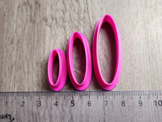Muottisetti ovaali, 20mm/30mm/40mm, 1setti