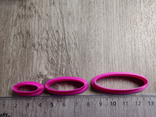 Muottisetti ovaali, 20mm/30mm/40mm, 1setti