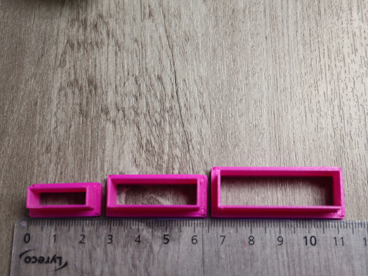 Muottisetti suorakulmio, 20mm/30mm/40mm, 1setti
