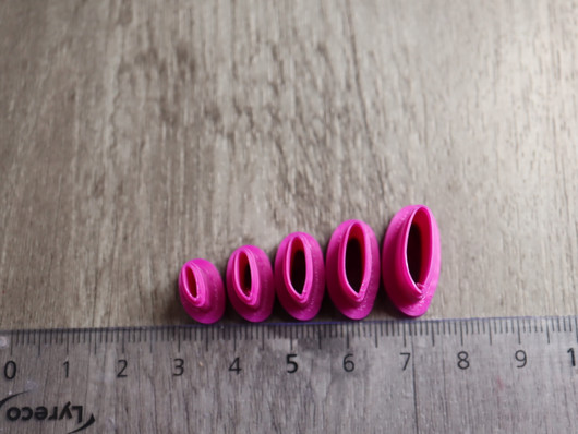 Muottisetti terälehti, 6mm/8mm/10mm/12mm/14mm, 1setti