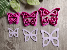 Muotti perhonen, 25mm/35mm/45mm, 1kpl