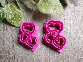 Muotti kolme sydäntä, 35mm/40mm, 1kpl