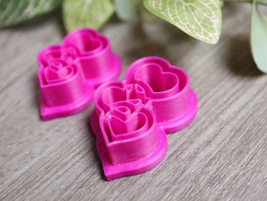 Muotti kolme sydäntä, 35mm/40mm, 1kpl