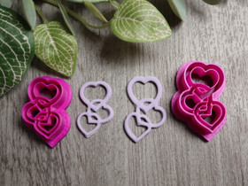 Muotti kolme sydäntä, 35mm/40mm, 1kpl
