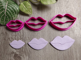 Muotti huulet, 30mm/40mm/50mm, 1kpl
