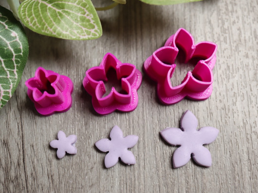 Muotti kukka, 10mm/15mm/20mm, 1setti