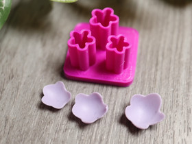 Muotti kukka, 8mm/9mm/10mm, 1kpl