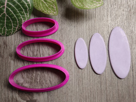 Muottisetti ovaali, 30mm/40mm/50mm, 1setti