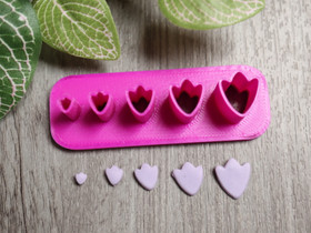 Muotti kukka, 5mm/7mm/9mm/11mm/13mm, 1kpl