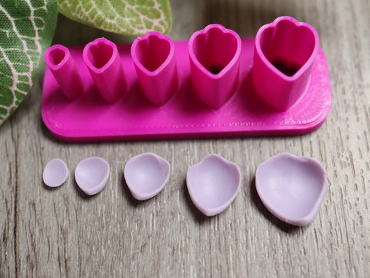 Muotti kukka, 5mm/7mm/9mm/11mm/13mm, 1kpl