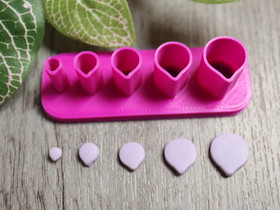 Muotti pisara, 5mm/7mm/9mm/11mm/13mm, 1kpl